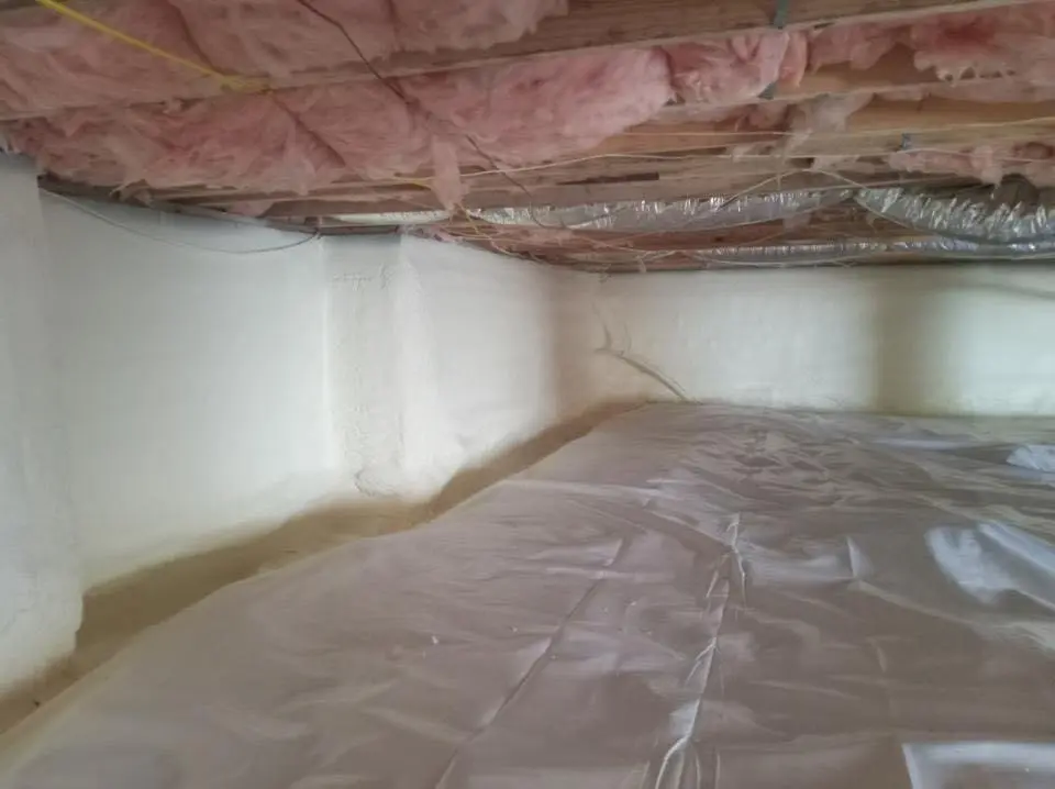 Crawl space encapsulation with closed-cell spray foam for Roof Waterproofing in Sault Ste. Marie